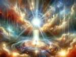 Spirituelle Welt: Lichtportal mit Figur, das Hoffnung und unerfüllte Sehnsüchte symbolisiert. Portaltage.